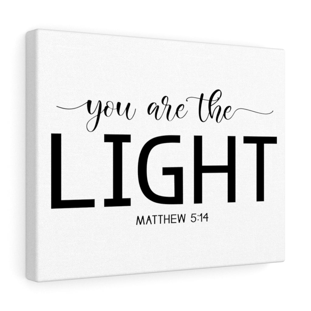 Scripture Walls You Are The Light Matthew 5:14 Bible Verse Canvas Christian Wall Art Ready to Hang Unframed-Express Your Love Gifts