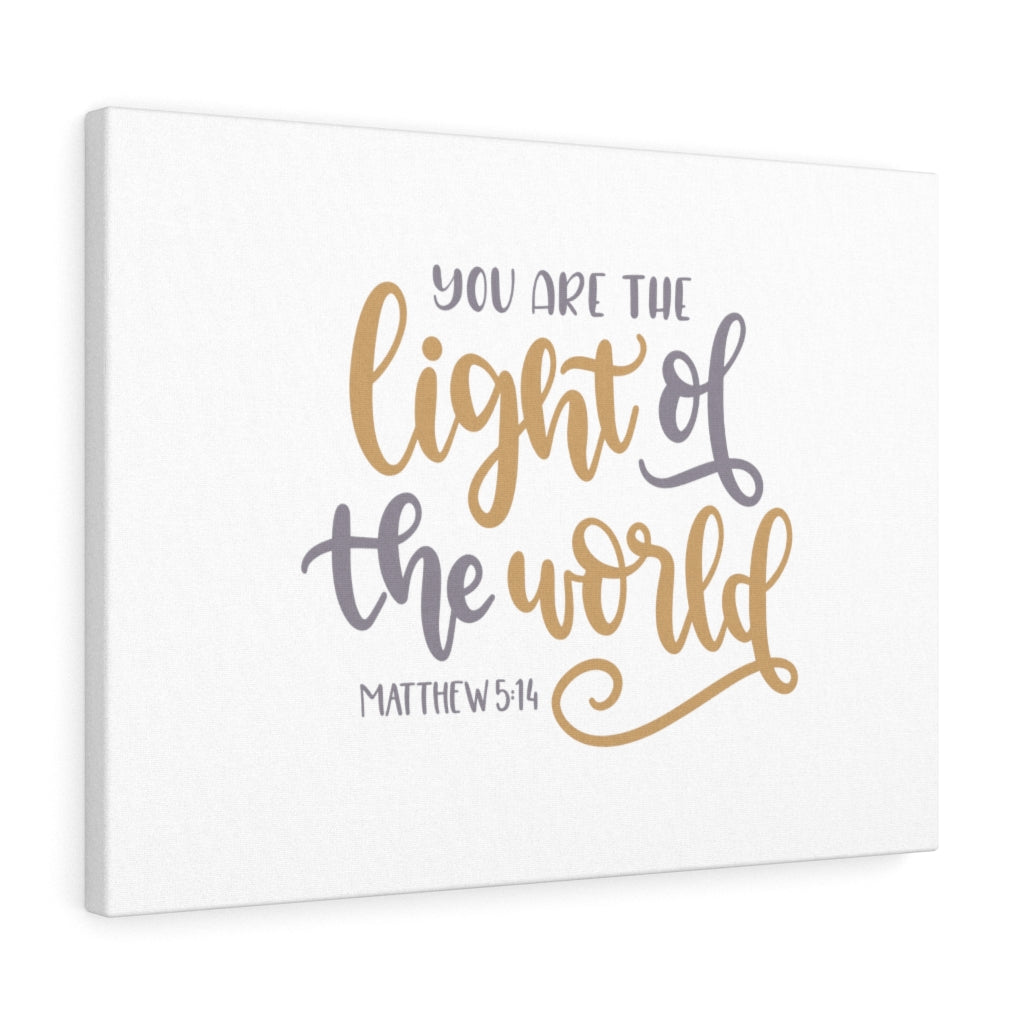 Scripture Walls You Are The Light Matthew 5:14 Bible Verse Canvas Christian Wall Art Ready to Hang Unframed-Express Your Love Gifts