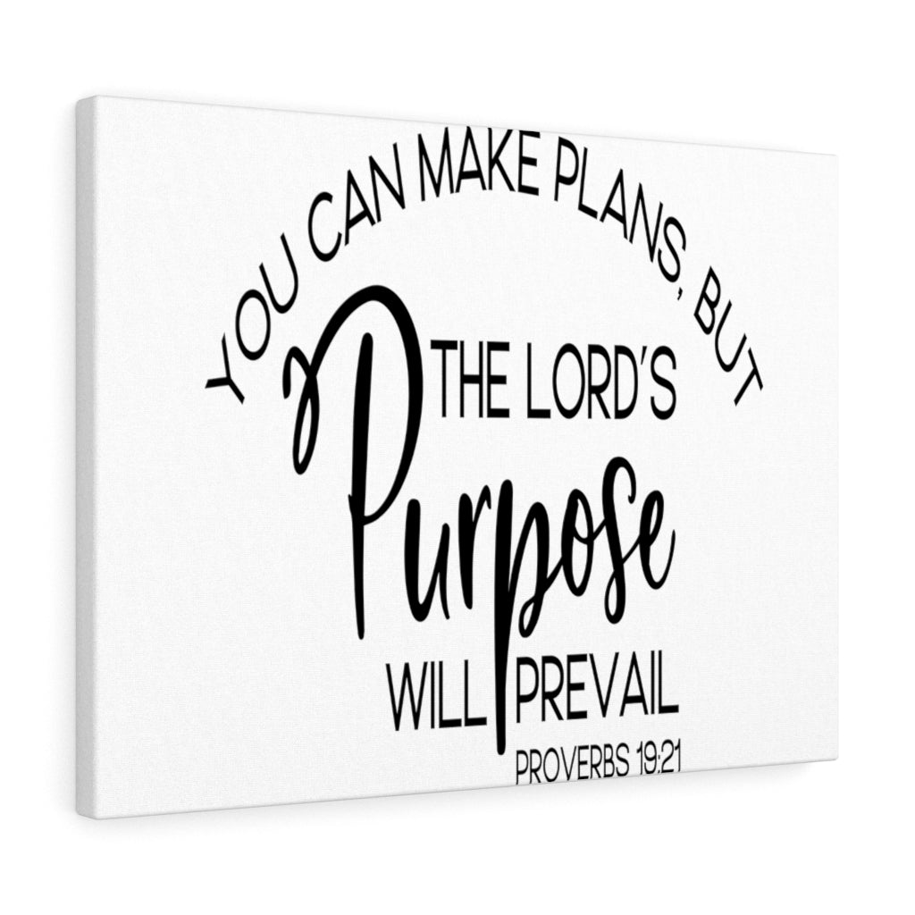Scripture Walls You Can Make Plans Proverbs 19:21 Bible Verse Canvas Christian Wall Art Ready to Hang Unframed-Express Your Love Gifts