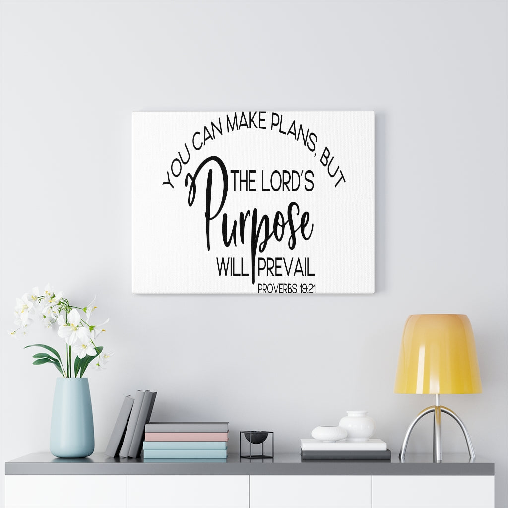 Scripture Walls You Can Make Plans Proverbs 19:21 Bible Verse Canvas Christian Wall Art Ready to Hang Unframed-Express Your Love Gifts