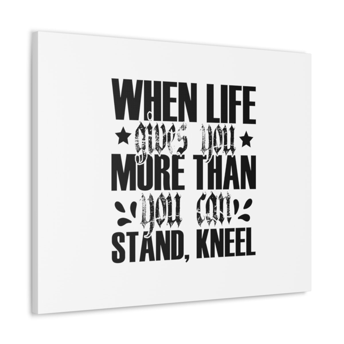 Scripture Walls You Can Stand Romans 3:24 White Christian Wall Art Bible Verse Print Ready to Hang Unframed-Express Your Love Gifts