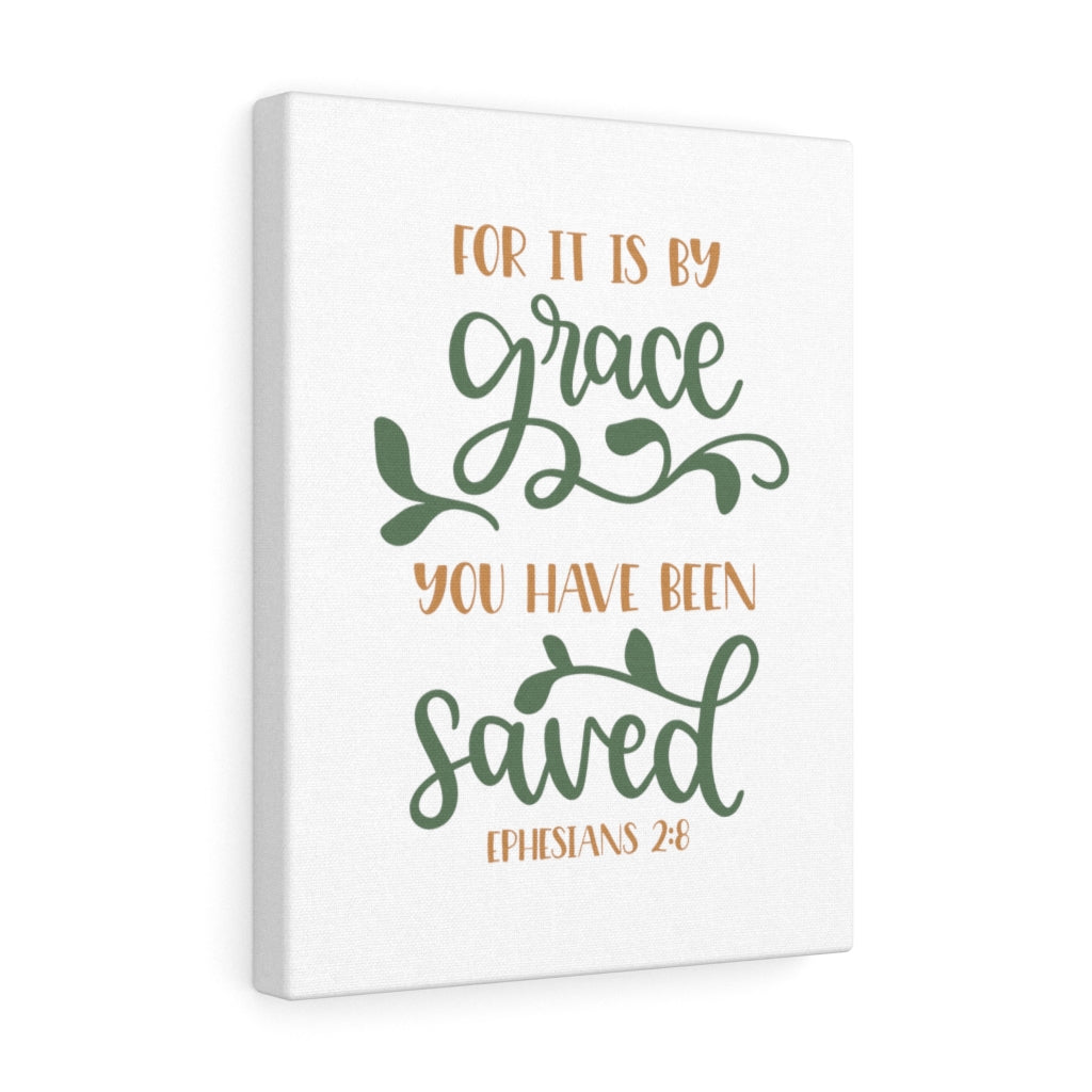 Scripture Walls You Have Been Saved Ephesians 2:8 Bible Verse Canvas Christian Wall Art Ready to Hang Unframed-Express Your Love Gifts