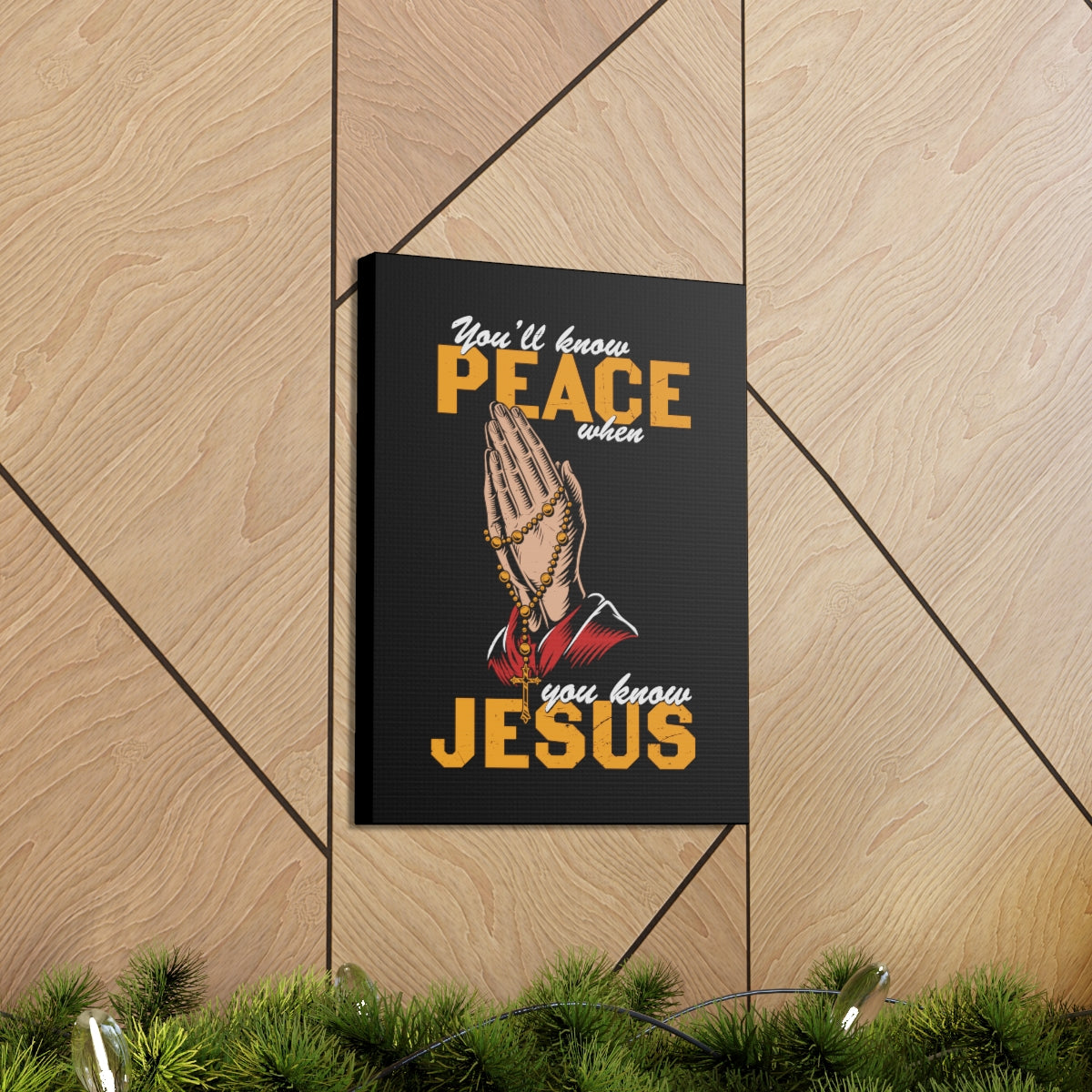 Scripture Walls You'll Know Peace Rosary Psalms 96:1-13 Christian Wall Art Bible Verse Print Ready to Hang Unframed-Express Your Love Gifts