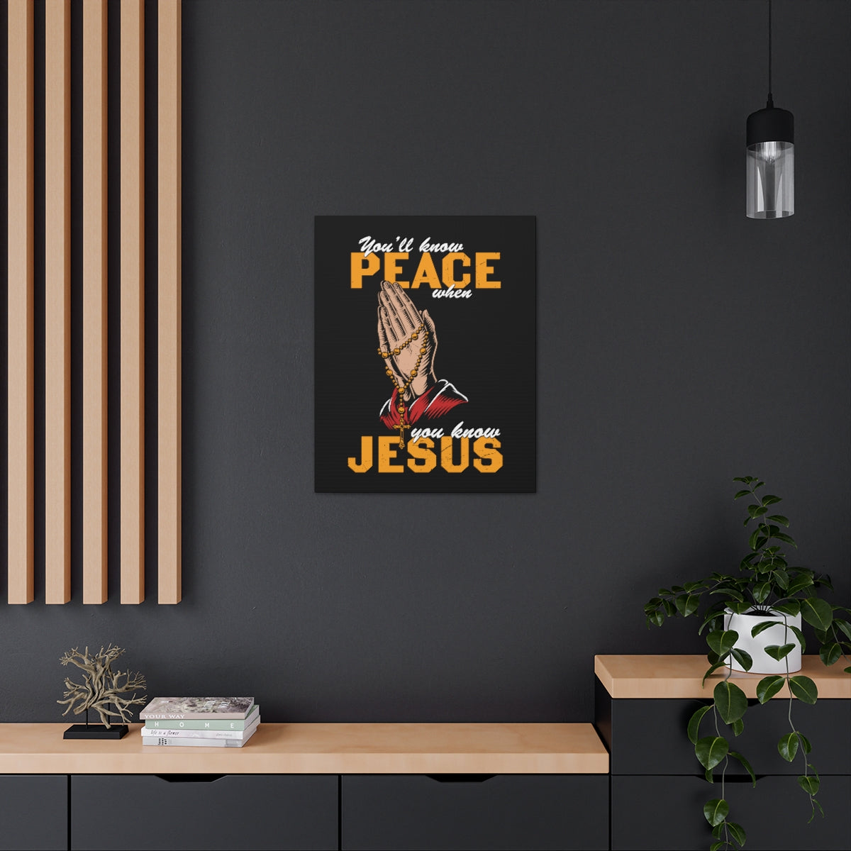 Scripture Walls You'll Know Peace Rosary Psalms 96:1-13 Christian Wall Art Bible Verse Print Ready to Hang Unframed-Express Your Love Gifts