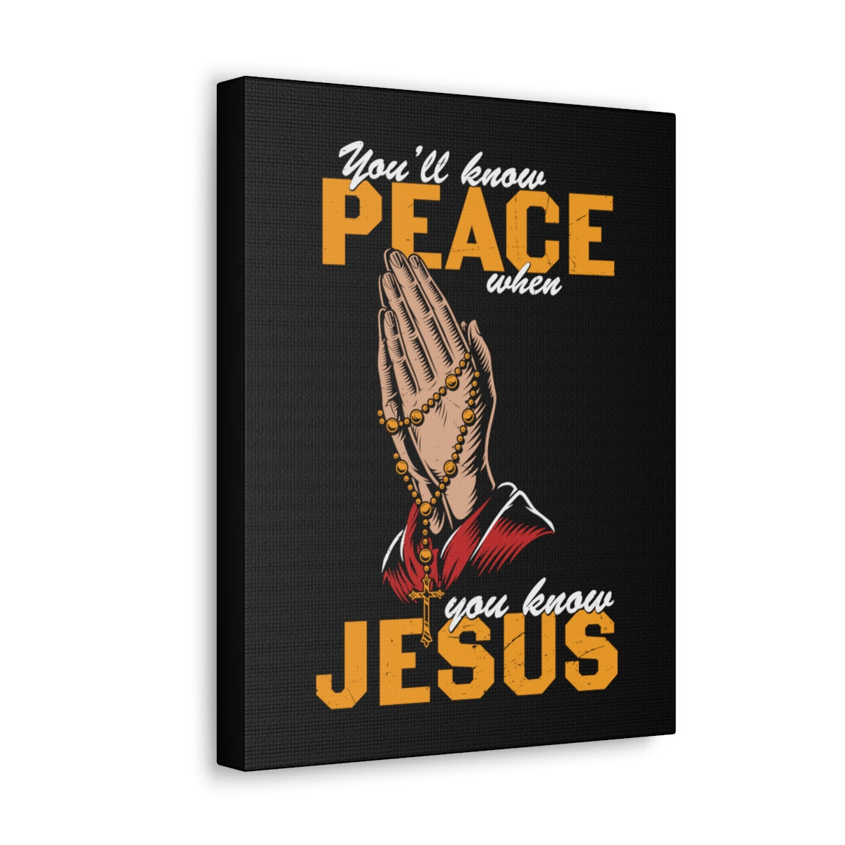 Scripture Walls You'll Know Peace Rosary Psalms 96:1-13 Christian Wall Art Bible Verse Print Ready to Hang Unframed-Express Your Love Gifts