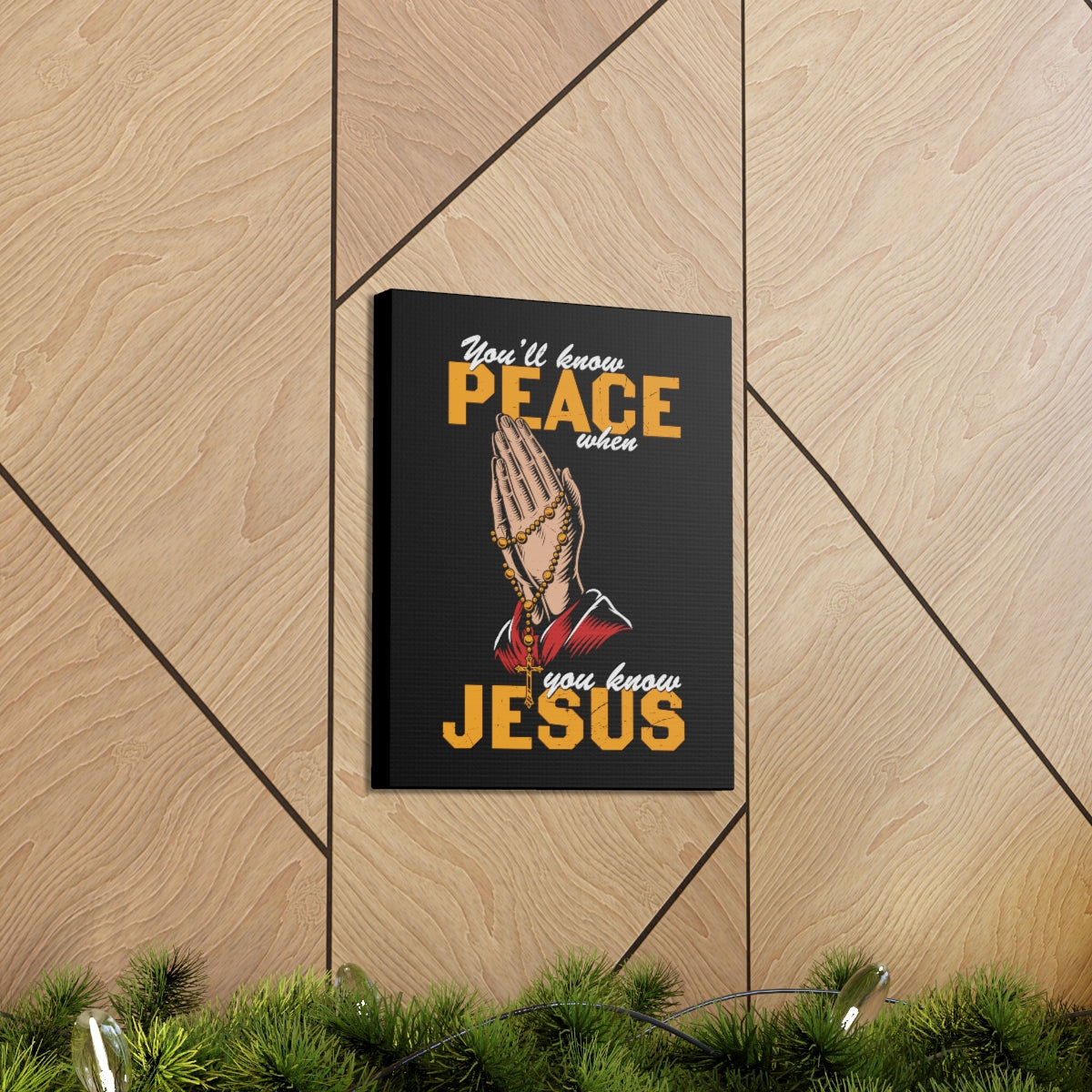 Scripture Walls You'll Know Peace Rosary Psalms 96:1-13 Christian Wall Art Bible Verse Print Ready to Hang Unframed-Express Your Love Gifts