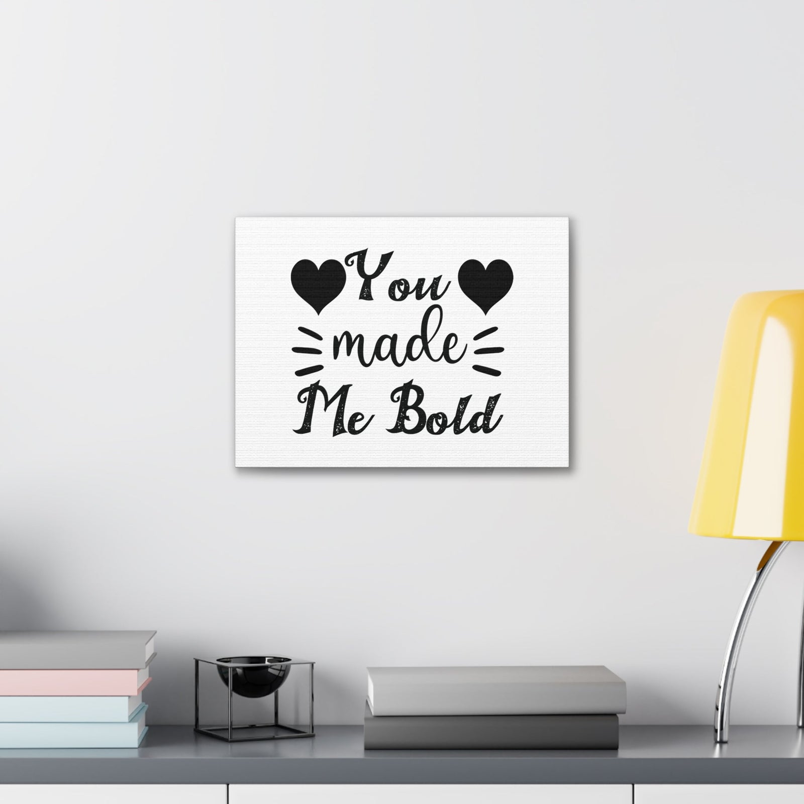 Scripture Walls You Made Me Bold Psalm 138:3 Heart Christian Wall Art Bible Verse Print Ready to Hang Unframed-Express Your Love Gifts