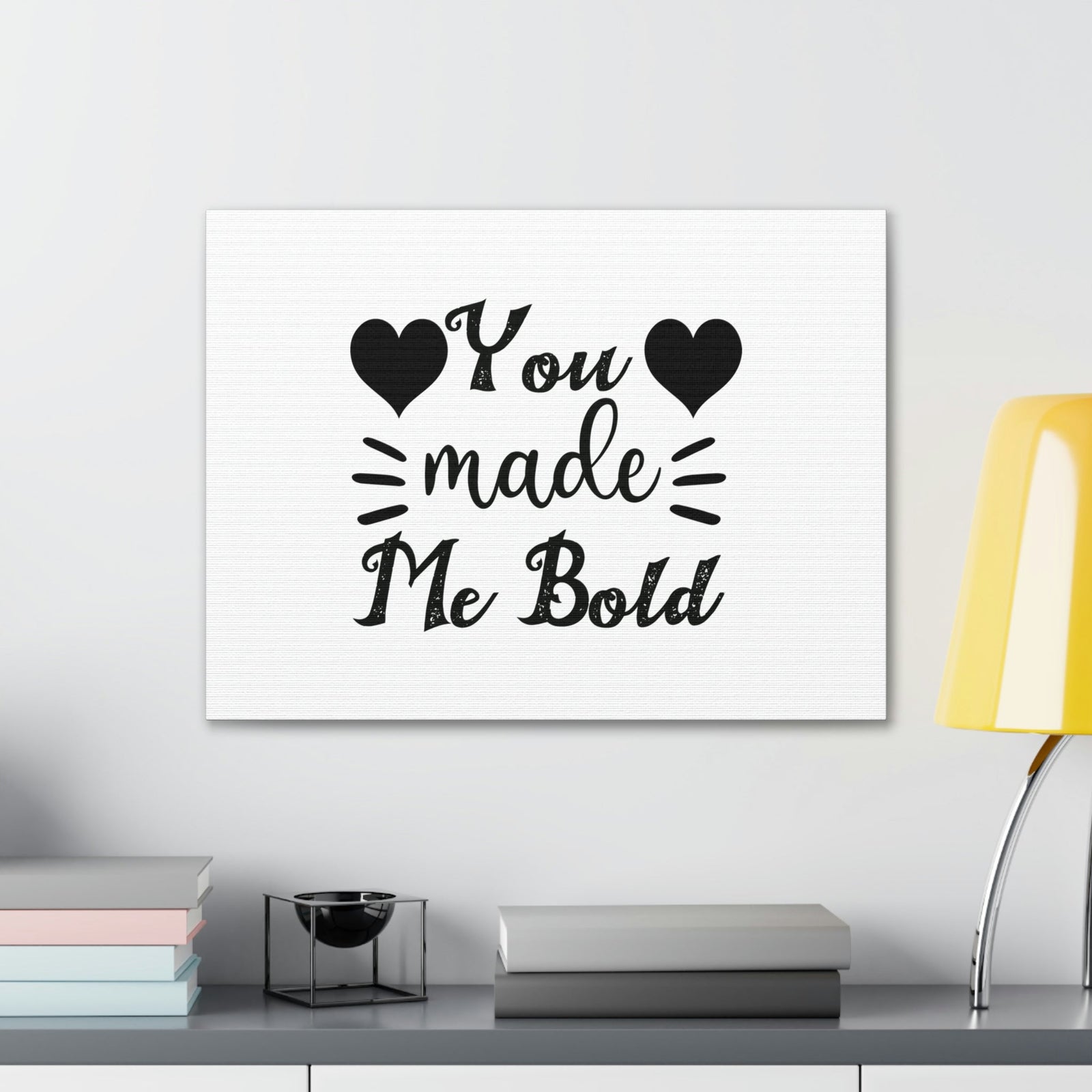Scripture Walls You Made Me Bold Psalms 138:3 Cursive Christian Wall Art Bible Verse Print Ready to Hang Unframed-Express Your Love Gifts