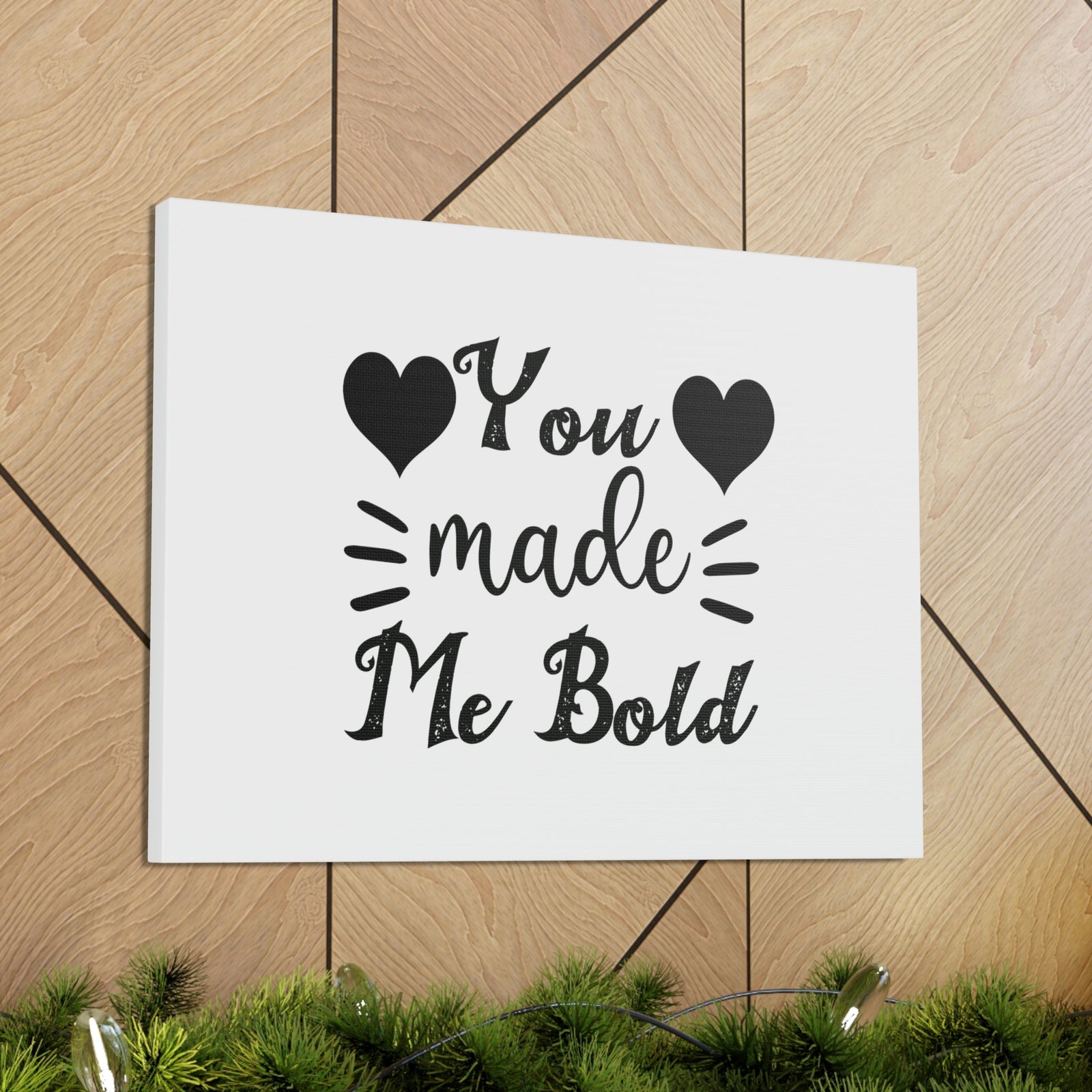 Scripture Walls You Made Me Bold Psalms 138:3 Cursive Christian Wall Art Bible Verse Print Ready to Hang Unframed-Express Your Love Gifts