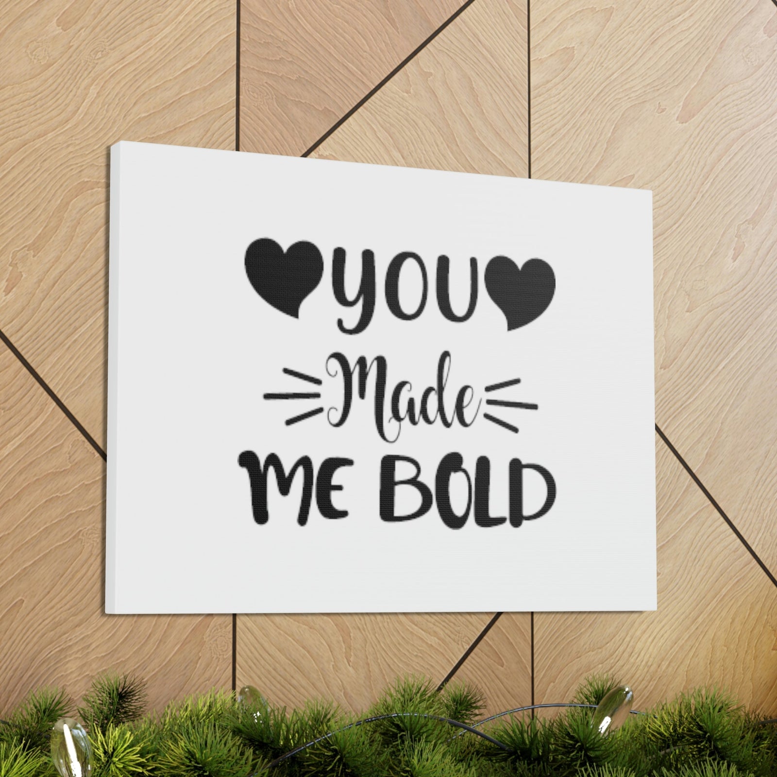 Scripture Walls You Made Me Bold Psalms 138:3 Hearts Christian Wall Art Bible Verse Print Ready to Hang Unframed-Express Your Love Gifts