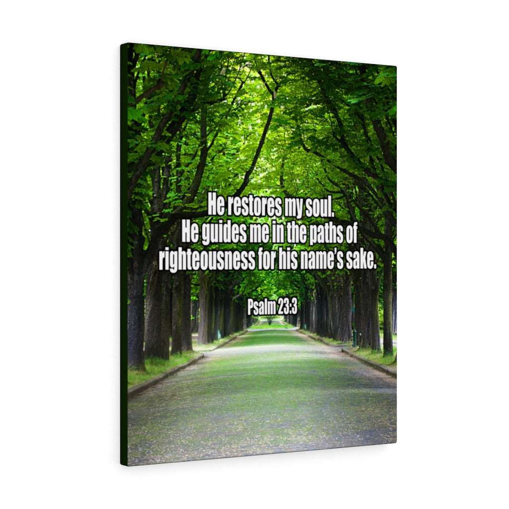 Scripture Walls You Restore My Soul Psalm 23:3 Wall Art Christian Home Decor Unframed-Express Your Love Gifts