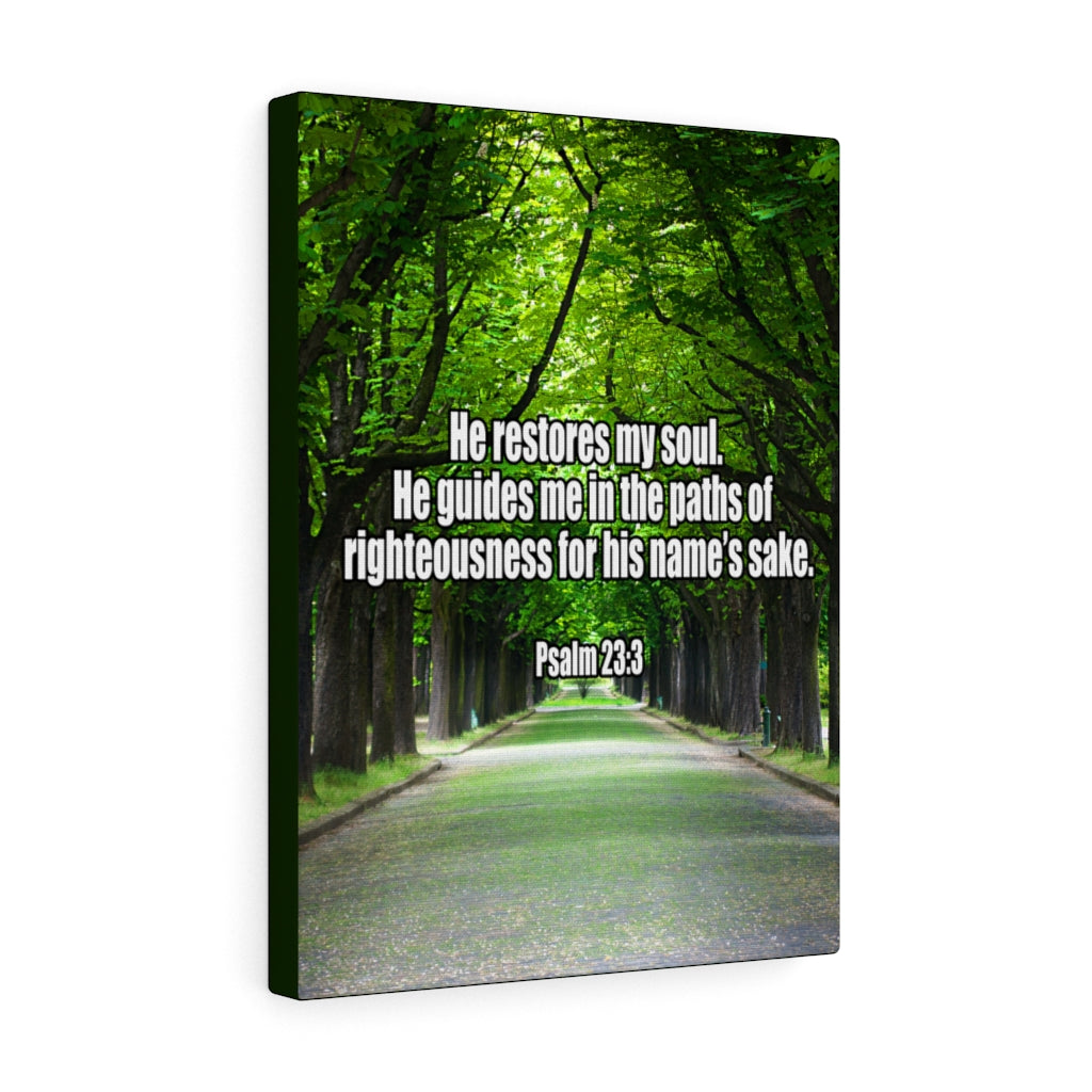 Scripture Walls You Restore My Soul Psalm 23:3 Wall Art Christian Home Decor Unframed-Express Your Love Gifts