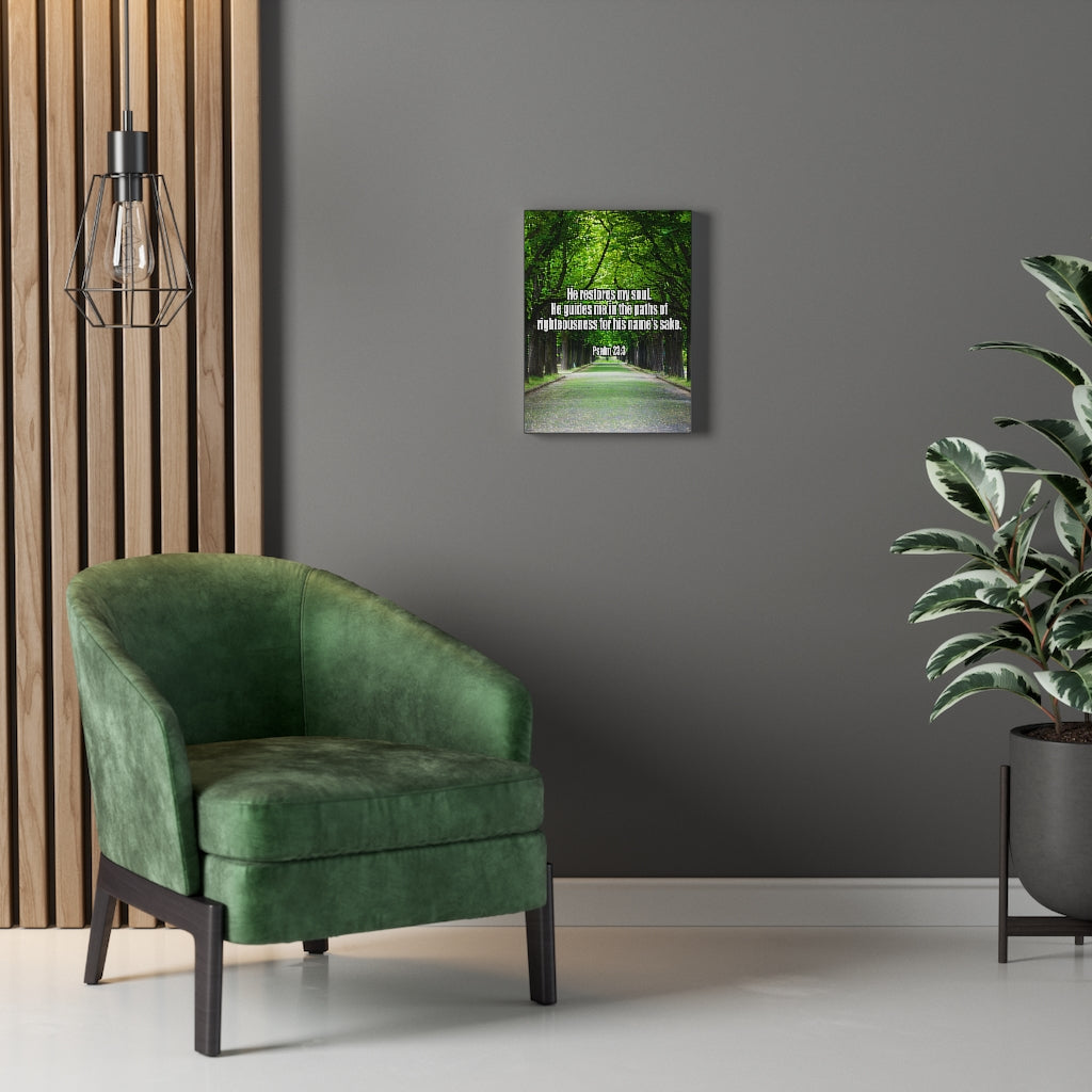 Scripture Walls You Restore My Soul Psalm 23:3 Wall Art Christian Home Decor Unframed-Express Your Love Gifts