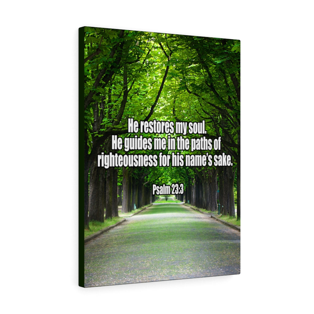 Scripture Walls You Restore My Soul Psalm 23:3 Wall Art Christian Home Decor Unframed-Express Your Love Gifts