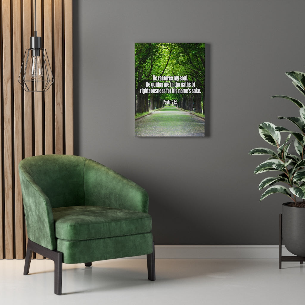 Scripture Walls You Restore My Soul Psalm 23:3 Wall Art Christian Home Decor Unframed-Express Your Love Gifts