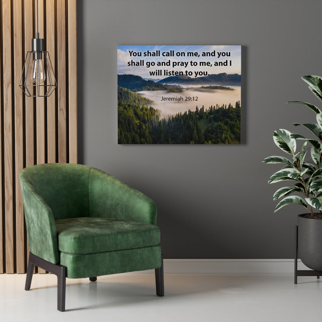 Scripture Walls You Shall Call on Me Jeremiah 29:12 Christian Home Decor Bible Art Unframed-Express Your Love Gifts