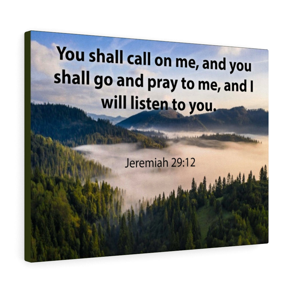 Scripture Walls You Shall Call on Me Jeremiah 29:12 Christian Home Decor Bible Art Unframed-Express Your Love Gifts