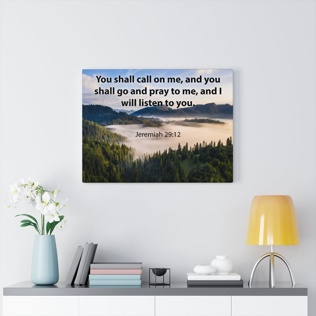 Scripture Walls You Shall Call on Me Jeremiah 29:12 Christian Home Decor Bible Art Unframed-Express Your Love Gifts