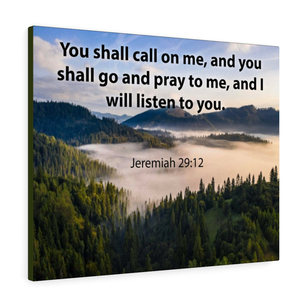 Scripture Walls You Shall Call on Me Jeremiah 29:12 Christian Home Decor Bible Art Unframed-Express Your Love Gifts