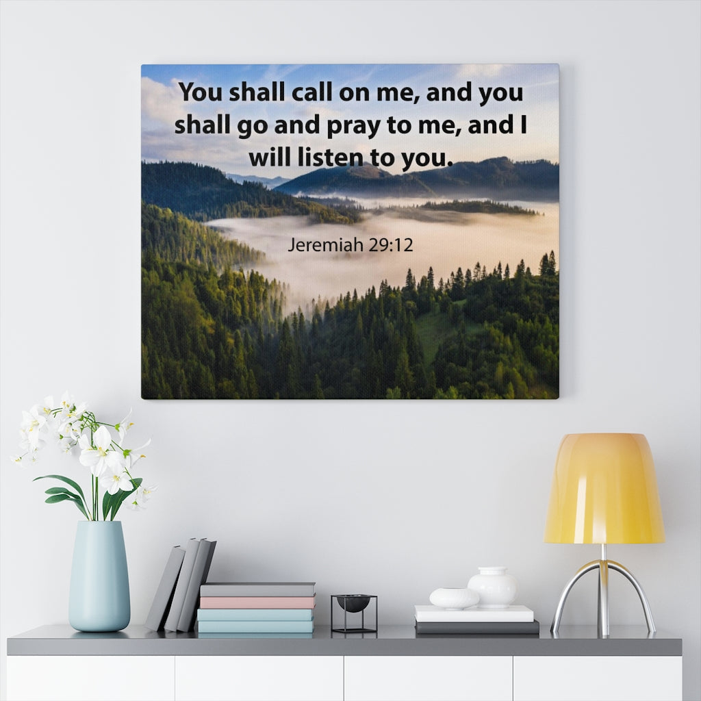 Scripture Walls You Shall Call on Me Jeremiah 29:12 Christian Home Decor Bible Art Unframed-Express Your Love Gifts