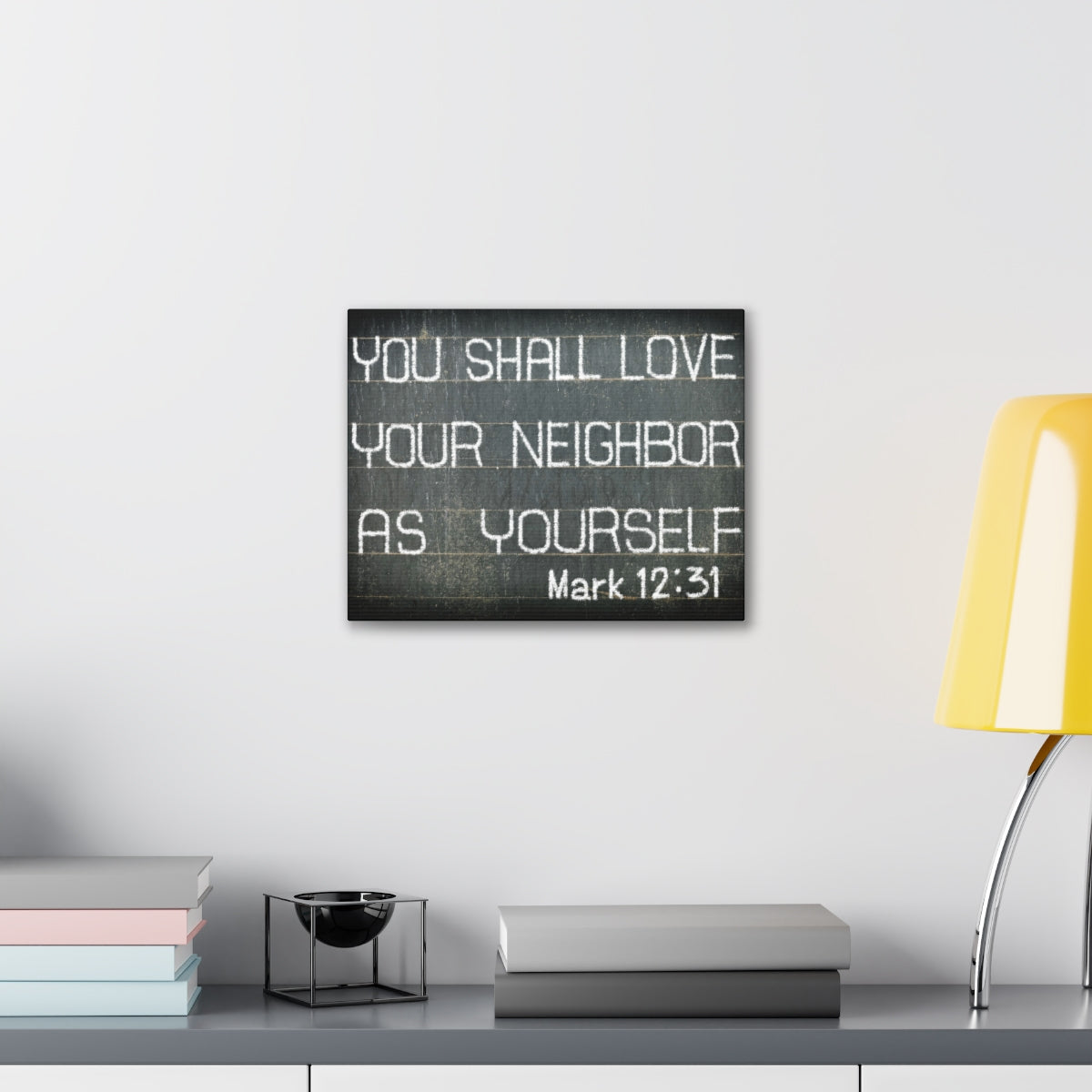 Scripture Walls You Shall Love Mark 12:31 Bible Verse Canvas Christian Wall Art Bible Verse Print Ready To Hang Unframed-Express Your Love Gifts