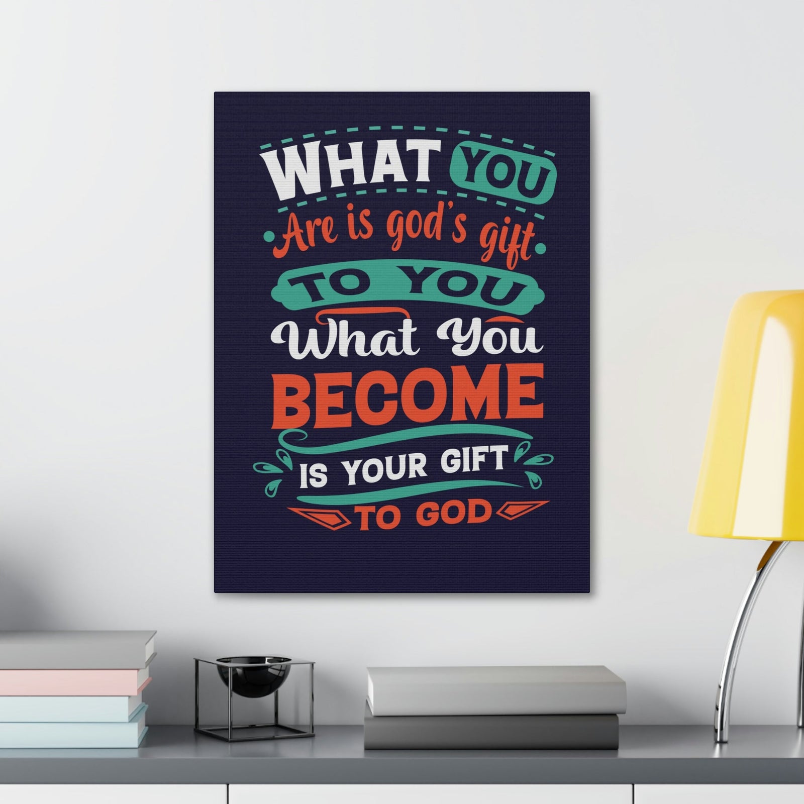 Scripture Walls Your Gift To God 1 Peter 4:10 Blue Christian Wall Art Bible Verse Print Ready to Hang Unframed-Express Your Love Gifts