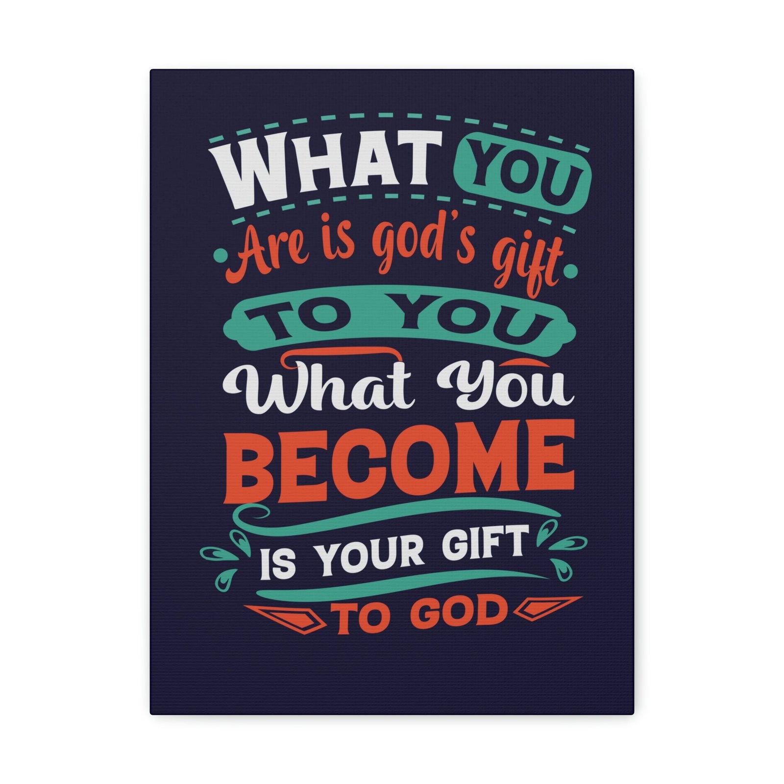 Scripture Walls Your Gift To God 1 Peter 4:10 Blue Christian Wall Art Bible Verse Print Ready to Hang Unframed-Express Your Love Gifts