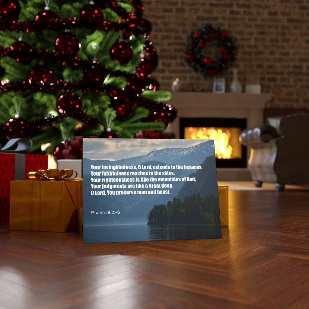 Scripture Walls Your Lovingkindness Psalm 36:5-6 Bible Verse Canvas Christian Wall Art Ready to Hang Unframed-Express Your Love Gifts