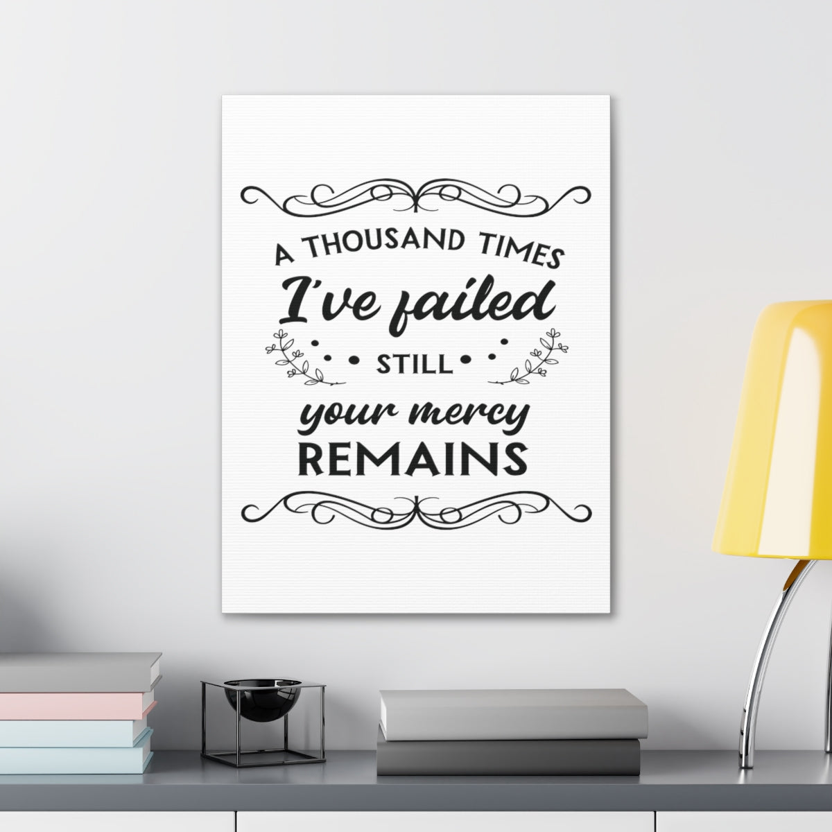 Scripture Walls Your Mercy Remains 2 John 1:3 Christian Wall Art Print Ready to Hang Unframed-Express Your Love Gifts