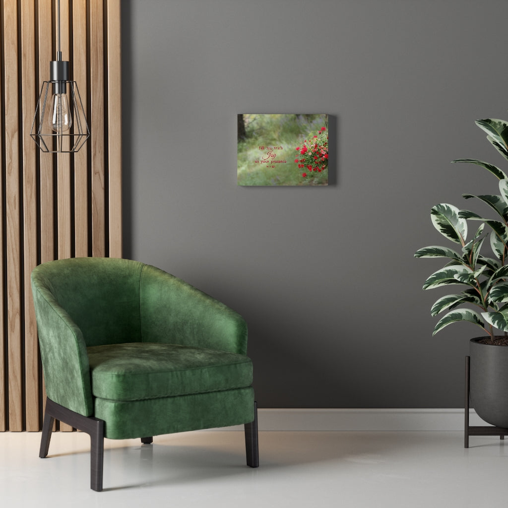 Scripture Walls Your Presence Psalm 16:11 Bible Verse Canvas Christian Wall Art Ready to Hang Unframed-Express Your Love Gifts