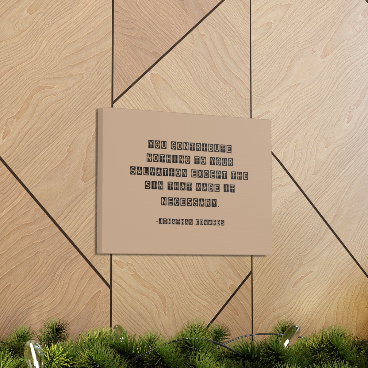 Scripture Walls Your Salvation Jonathan Edwards Acts 2:38 Bible Canvas Christian Wall Art Ready to Hang Unframed-Express Your Love Gifts