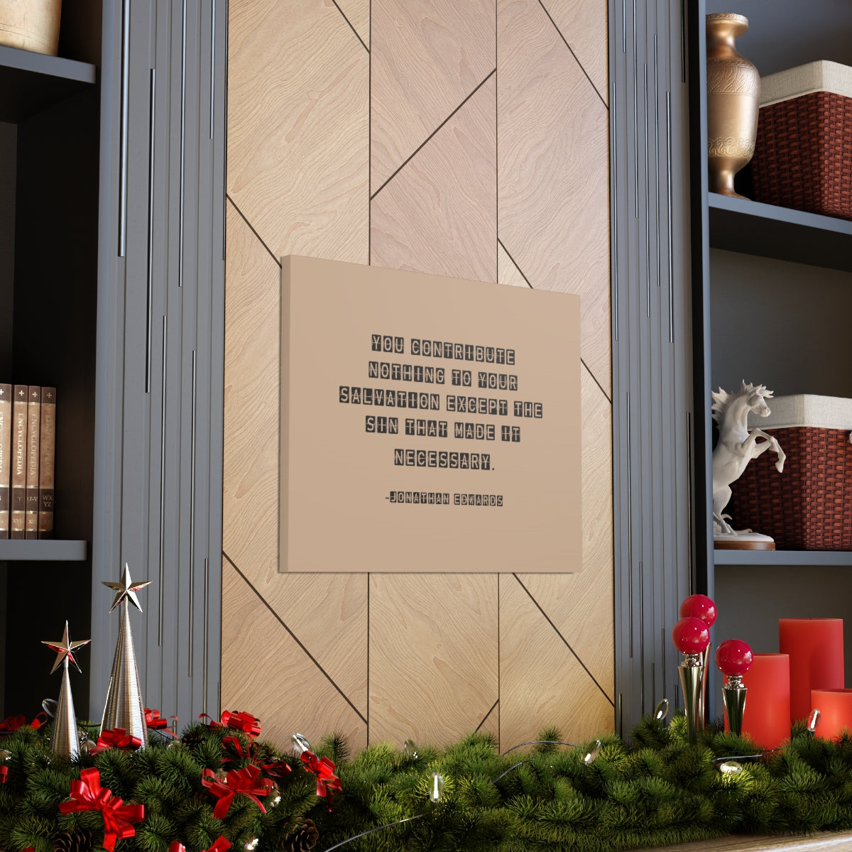 Scripture Walls Your Salvation Jonathan Edwards Acts 2:38 Bible Canvas Christian Wall Art Ready to Hang Unframed-Express Your Love Gifts