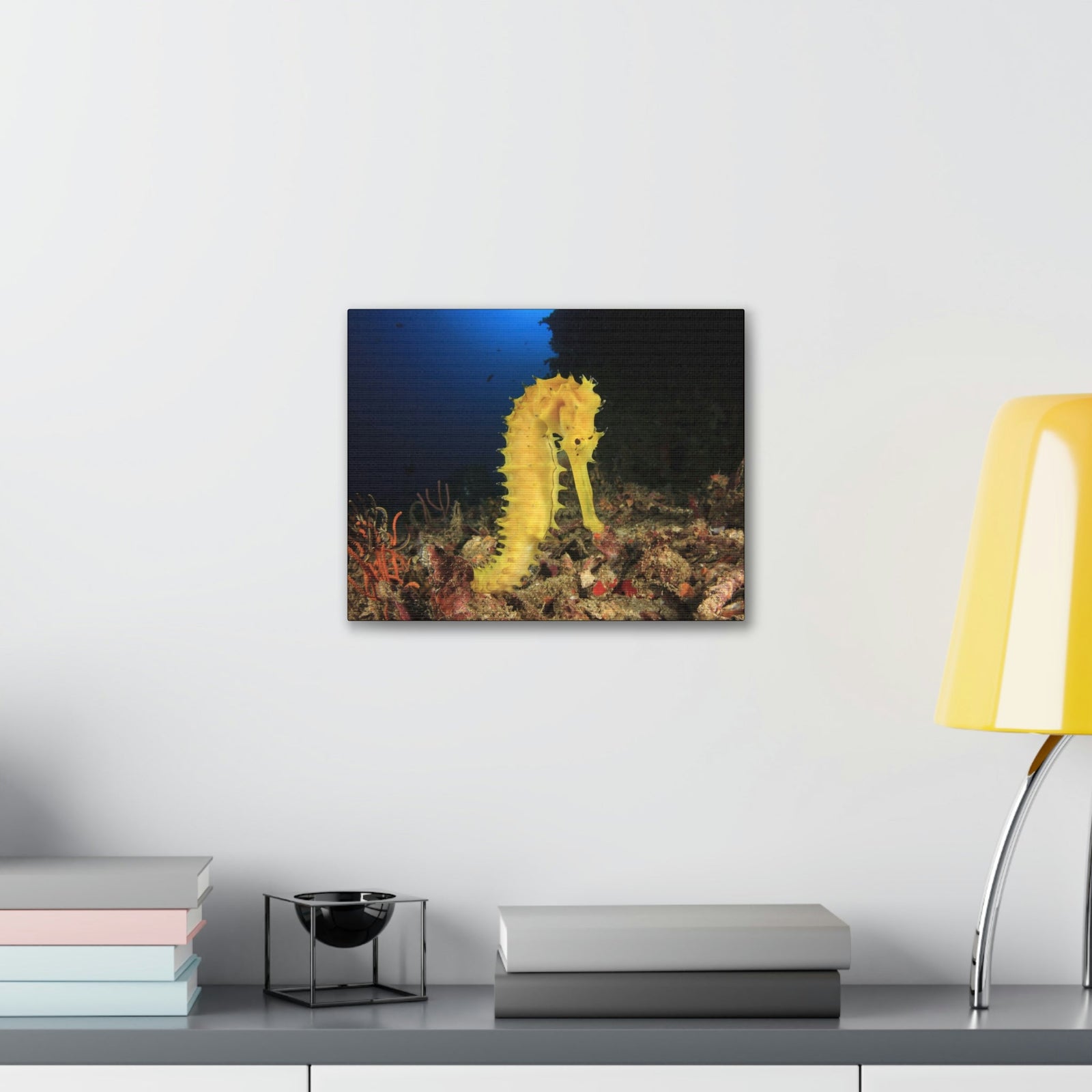 Scripture Walls Seahorse Hunting Seahorse on Hunt Print Animal Wall Art Wildlife Canvas Prints Wall Art Ready to Hang Unframed-Express Your Love Gifts