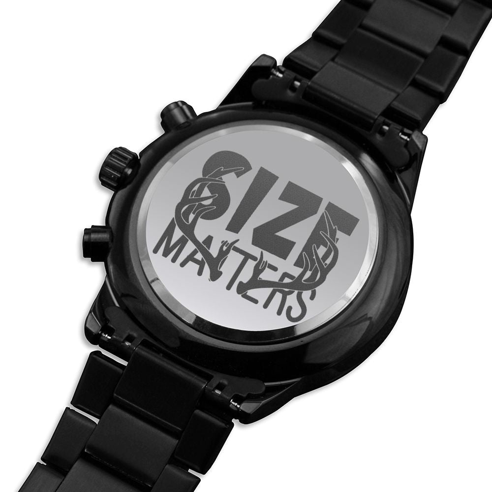 Size Matters Engraved For Hunting Hunters Multifunction Men's Watch Stainless Steel W Copper Dial-Express Your Love Gifts