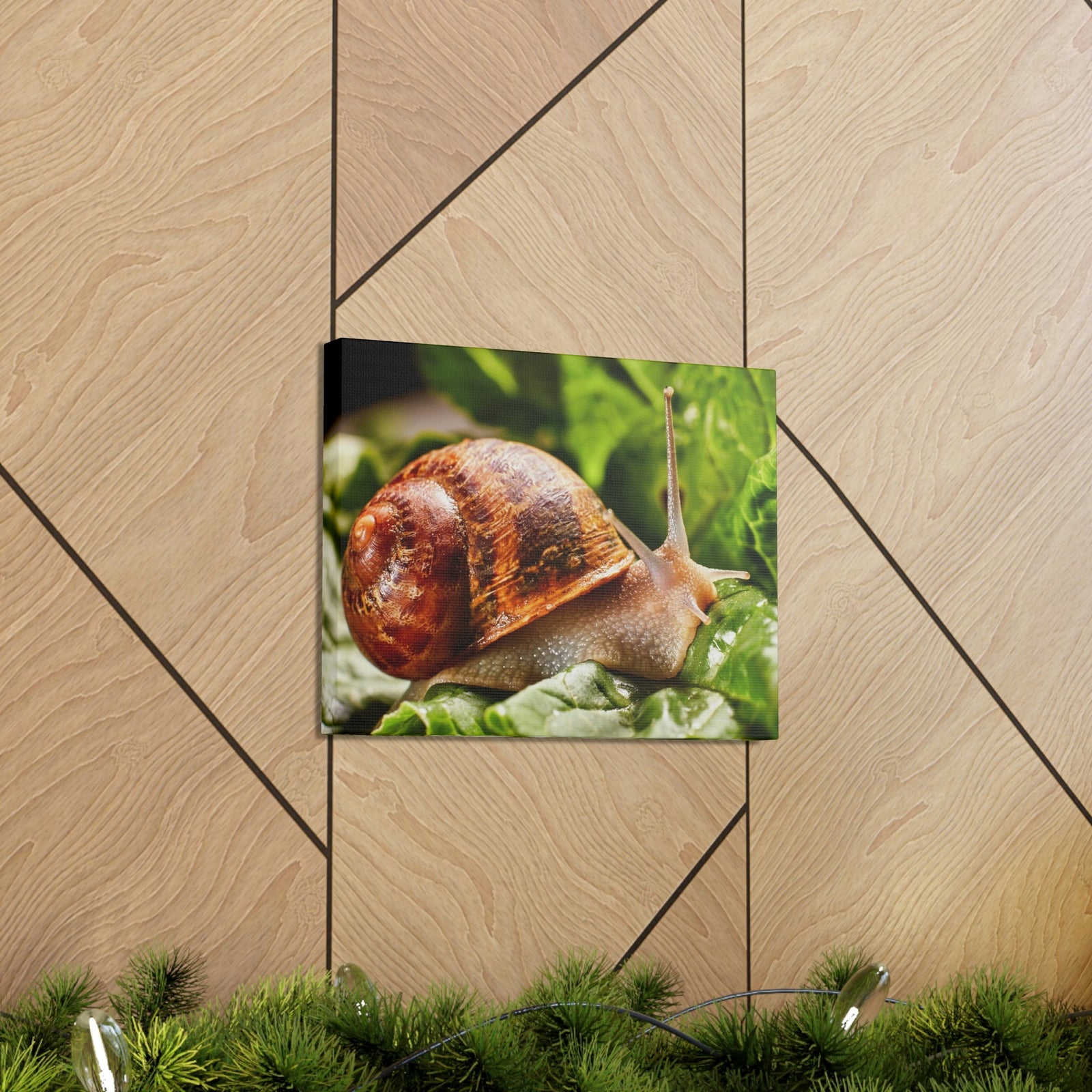 Scripture Walls Snails Hunting Snails on Hunt Print Animal Wall Art Wildlife Canvas Prints Wall Art Ready to Hang Unframed-Express Your Love Gifts