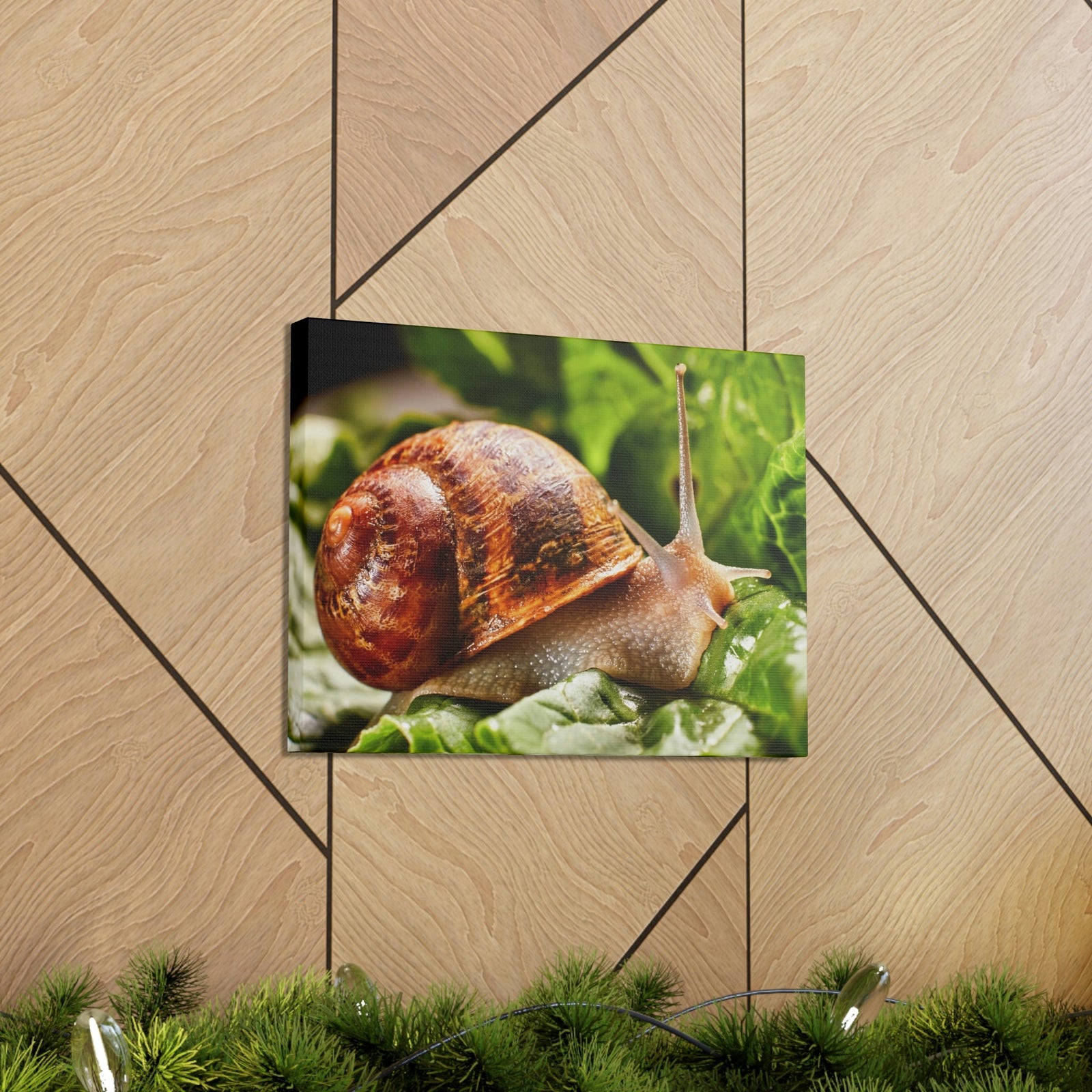 Scripture Walls Snails Hunting Snails on Hunt Print Animal Wall Art Wildlife Canvas Prints Wall Art Ready to Hang Unframed-Express Your Love Gifts