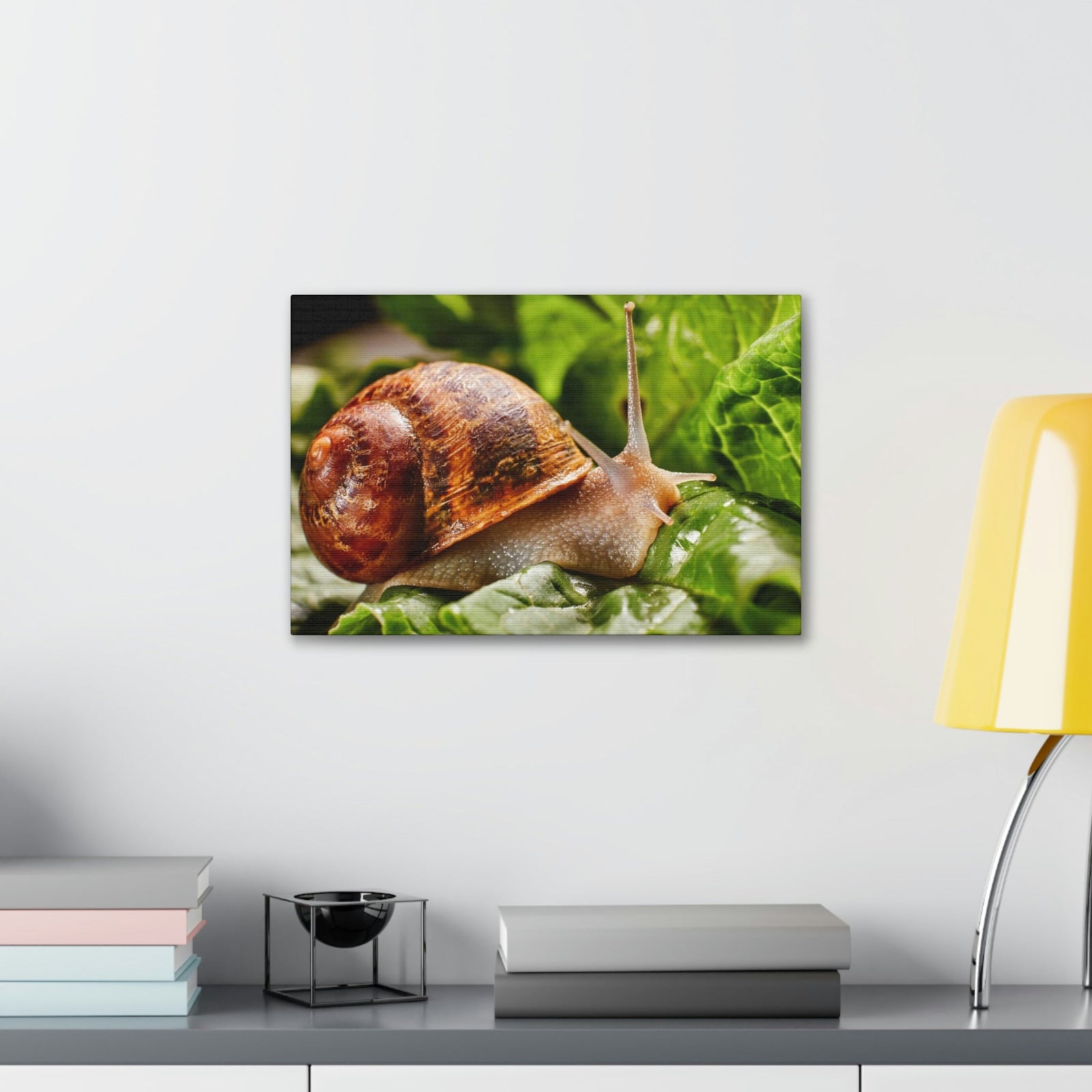 Scripture Walls Snails Hunting Snails on Hunt Print Animal Wall Art Wildlife Canvas Prints Wall Art Ready to Hang Unframed-Express Your Love Gifts
