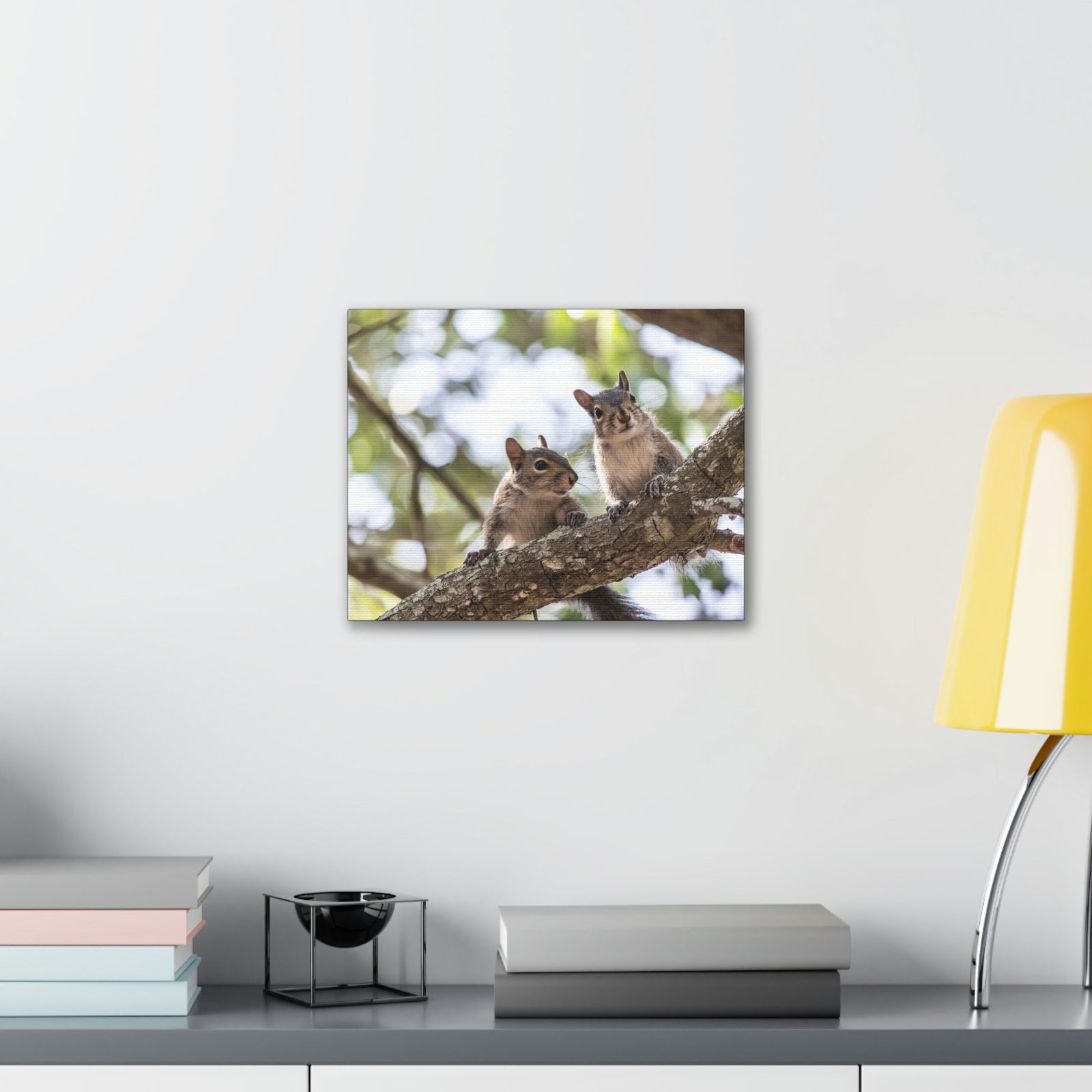 Scripture Walls Squirrel Couple Squirrel Couple Print Animal Wall Art Wildlife Canvas Prints Wall Art Ready to Hang Unframed-Express Your Love Gifts