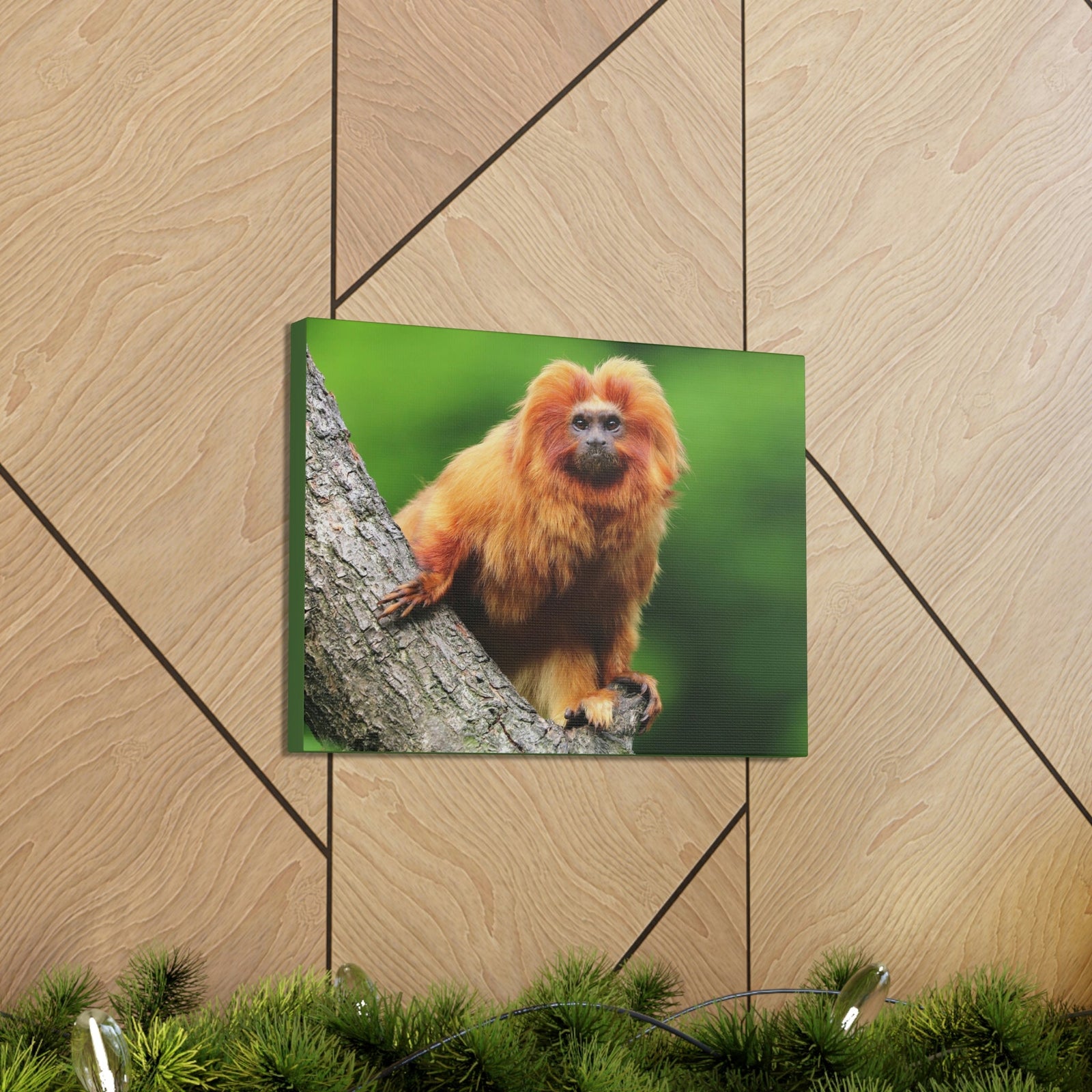 Scripture Walls Tamarin Hunting Tamarin on Hunt Print Animal Wall Art Wildlife Canvas Prints Wall Art Ready to Hang Unframed-Express Your Love Gifts