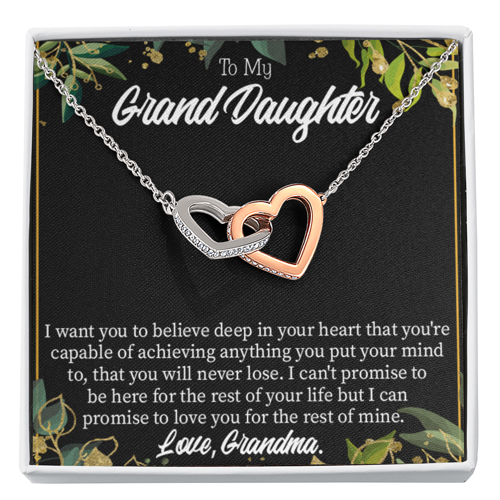 To Granddaughter Believe Inseparable Necklace-Express Your Love Gifts