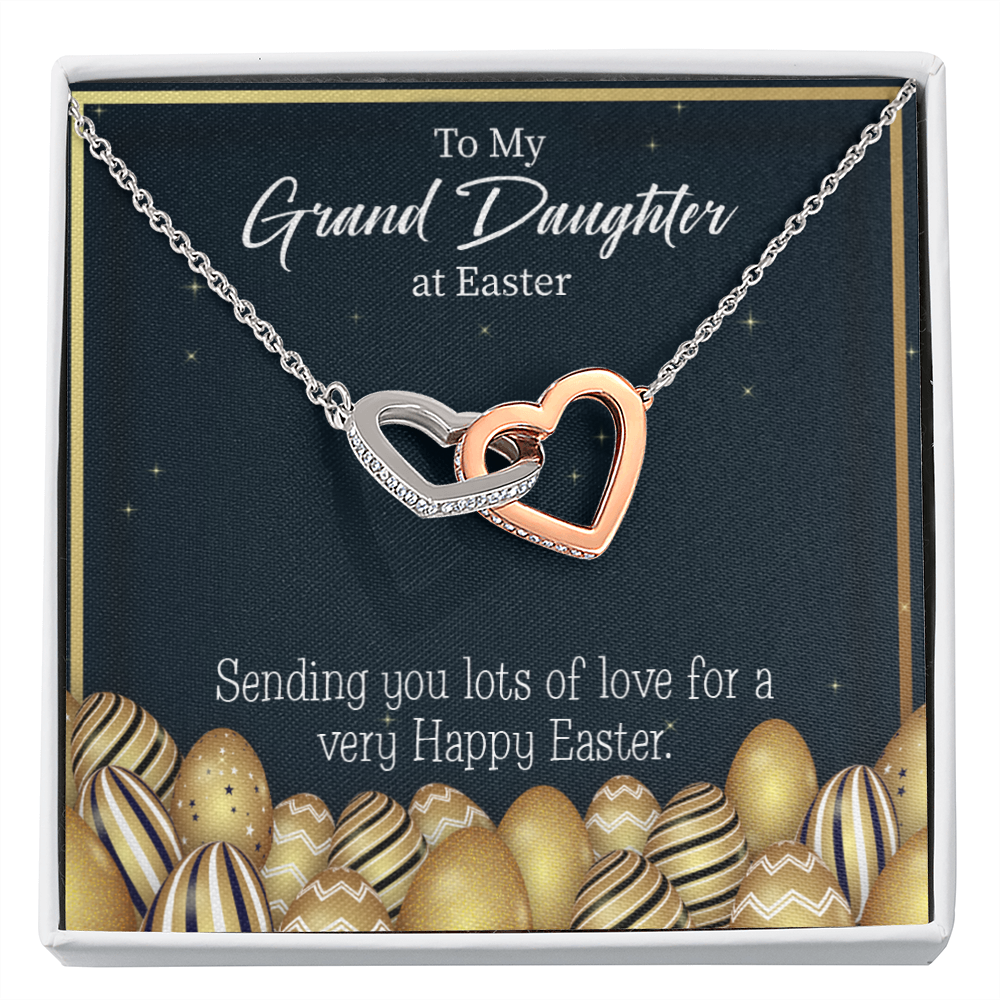 To Granddaughter Happy Easter Granddaughter Inseparable Necklace-Express Your Love Gifts