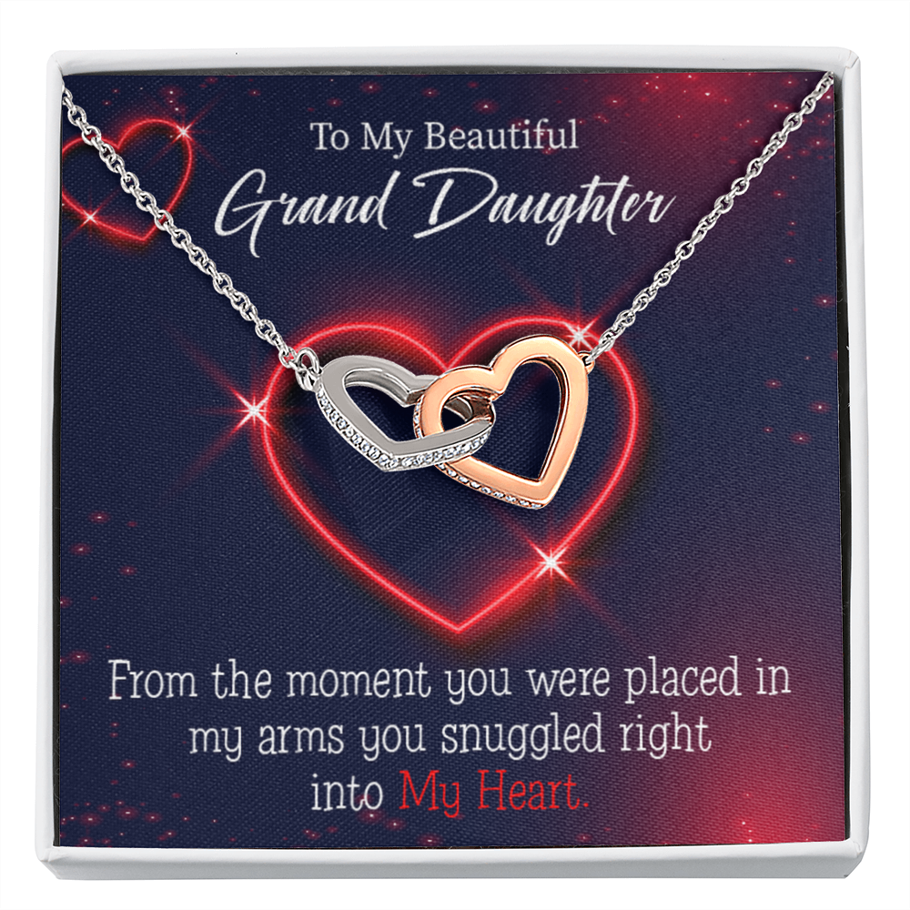To Granddaughter In My Heart Inseparable Necklace-Express Your Love Gifts