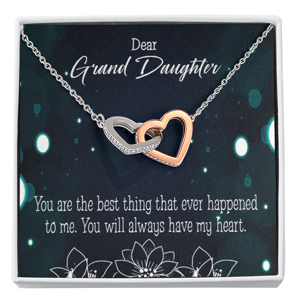 To Granddaughter You are the best Inseparable Necklace-Express Your Love Gifts