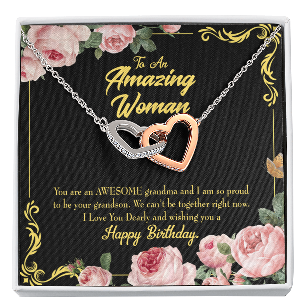To Mom Birthday Message Happy Birthday Mom From Daughter Inseparable Necklace-Express Your Love Gifts