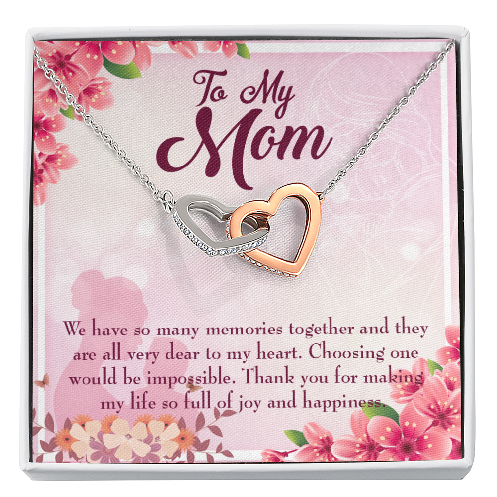 To Mom Choosing One Inseparable Necklace-Express Your Love Gifts