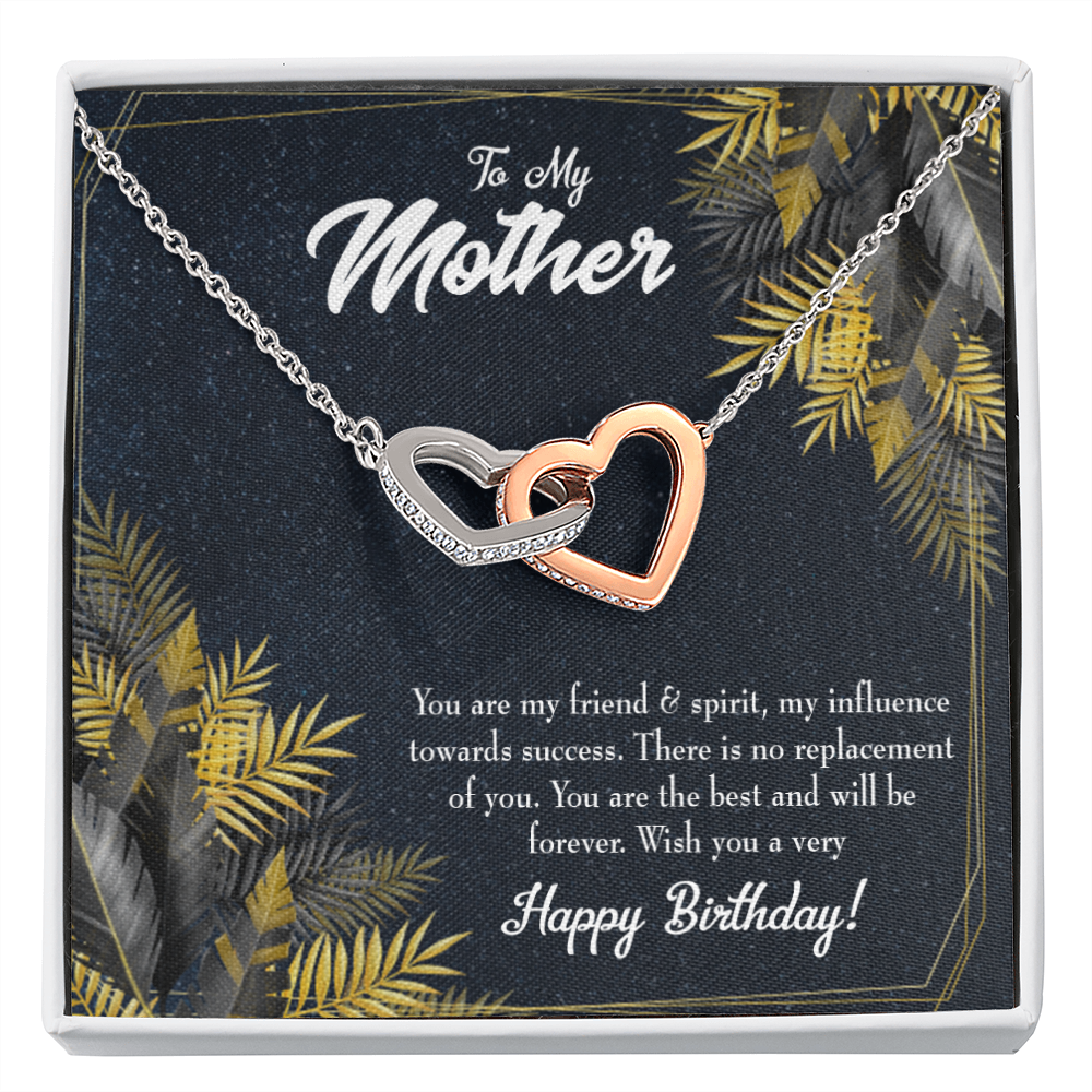 To Mom Friend and Spirit Birthday Message Inseparable Necklace-Express Your Love Gifts