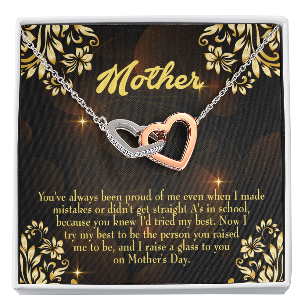 To Mom Love and Nortured Inseparable Necklace-Express Your Love Gifts