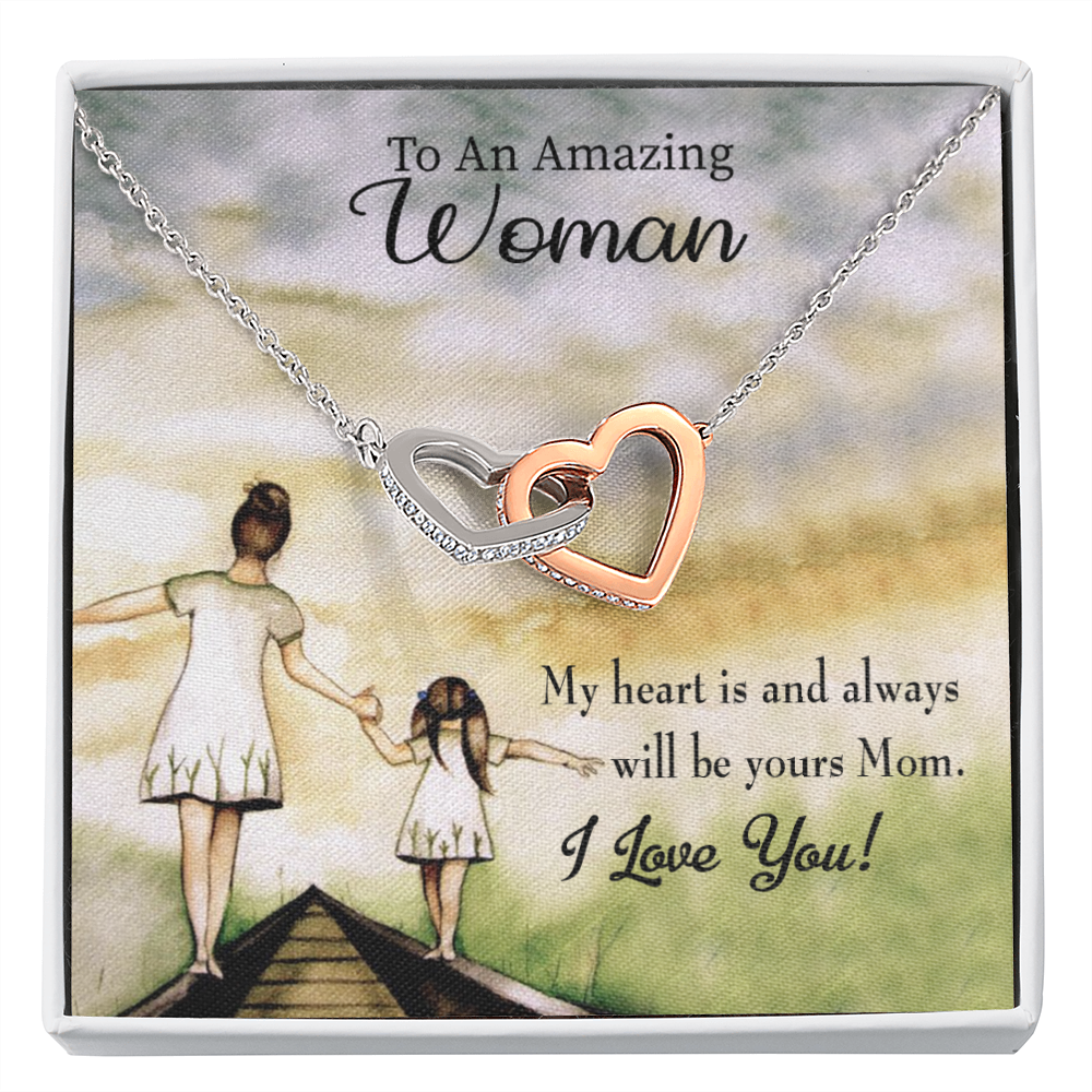 To Mom My Heart is Always Yours Inseparable Necklace-Express Your Love Gifts