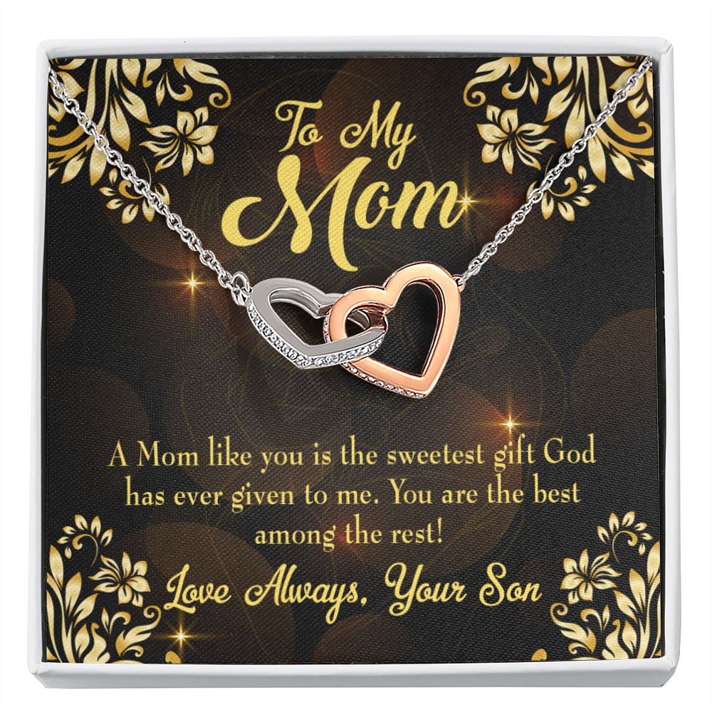 To Mom Son to Mother Inseparable Necklace-Express Your Love Gifts