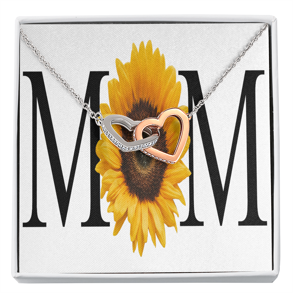To Mom Sunflower Mom Inseparable Necklace-Express Your Love Gifts
